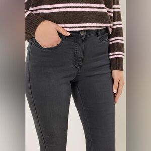 Long Tall Sally Charcoal Skinny Jeans NWOT Women’s 8 High Rise